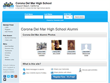 Tablet Screenshot of coronadelmarhighschool.org